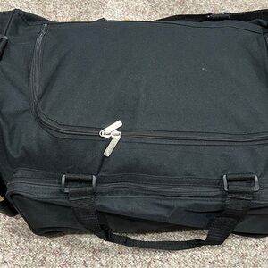 Chasse Black Duffel Bag 25.5” Large Travel Dance Gear Bag Lightly Used Clean